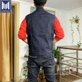 Custom Regular Fit Indigo Selvedge Denim Men Vest